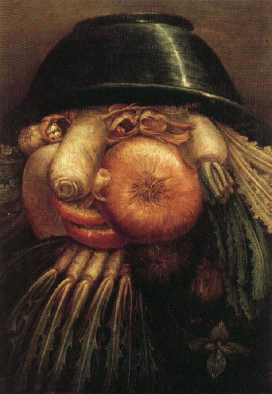 Giuseppe Arcimboldo Vegetables in a Bowl or The Vegetable Gardener